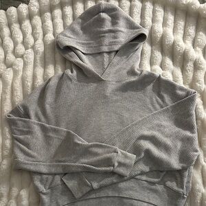Aritzia Hooded Waffle Crop